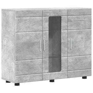 vidaXL Cabinet en Bois Gris b&eacute;ton Bois d'ing&eacute;nierie