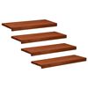 vidaXL Marches d'escalier 4 pi&egrave;ces 70 x 25 x 2 cm Marron
