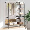 vidaXL Porte-vêtements Beige 120 x 44 x 160 cm Bois d'ingénierie