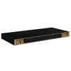 vidaXL &Eacute;tag&egrave;re murale flottante noir 50x23x3,8 cm MDF