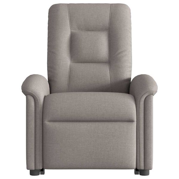 vidaXL Fauteuil inclinable taupe tissu