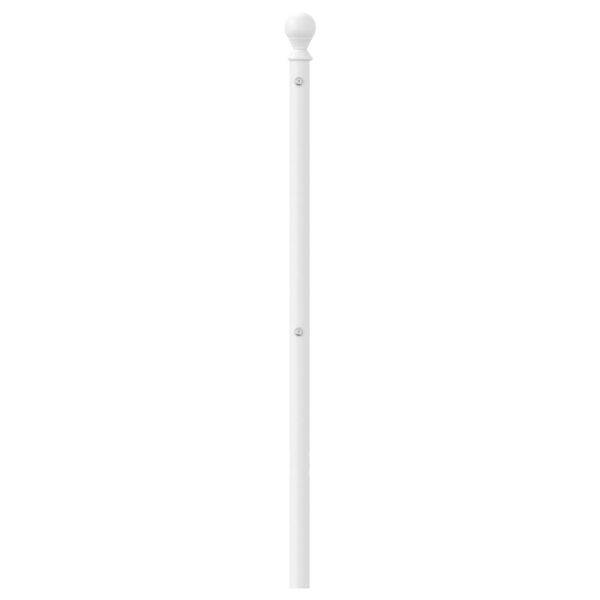 vidaXL T&ecirc;te de lit de remplacement m&eacute;tal blanc 90 cm