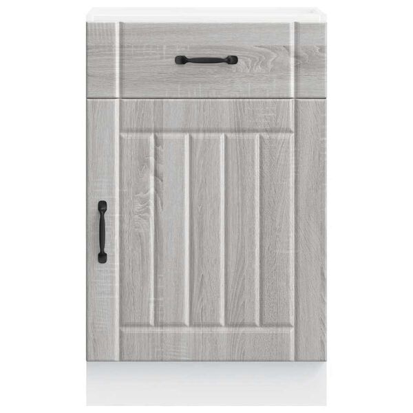 vidaXL Armoire de cuisine Lucca sonoma gris bois ing&eacute;nierie