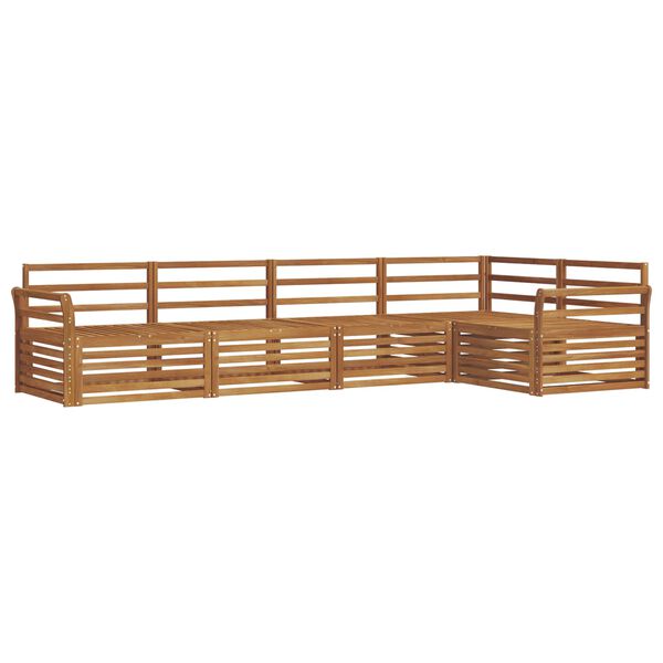 vidaXL Ensemble de canap&eacute;s d'ext&eacute;rieur 5 pcs Naturel