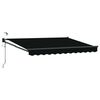 vidaXL Auvent r&eacute;tractable &eacute;lectrique Noir 3 x 2,5 m