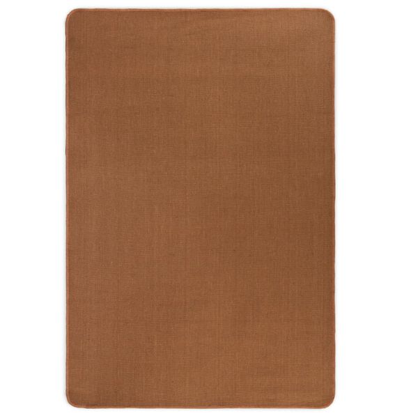 vidaXL Tapis en jute avec support en latex 140x200 cm marron