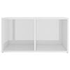 vidaXL Meubles TV 2 pcs Blanc brillant 72x35x36,5 cm Bois d'ing&eacute;nierie