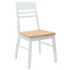 vidaXL Chaises de salle &agrave; manger 2 pcs Blanc 43 x 54 x 89 cm