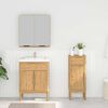 vidaXL Ensemble de mobilier de salle de bain FLORO 2 pcs Cire marron