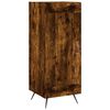 vidaXL Buffet haut Ch&ecirc;ne fum&eacute; 34,5x34x180 cm Bois d'ing&eacute;nierie