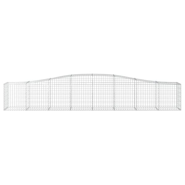 vidaXL Paniers &agrave; gabions arqu&eacute;s 6 pcs 400x50x60/80 cm Fer galvanis&eacute;