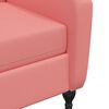 vidaXL Fauteuil de massage inclinable rose velours