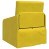 vidaXL Canapé-Lit Jaune 65 x 80 x 83 cm Velours