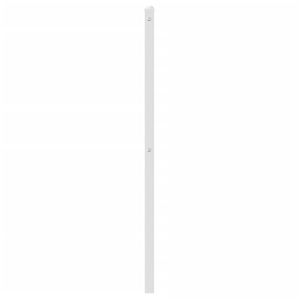 vidaXL T&ecirc;te de lit m&eacute;tal blanc 100 cm