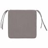 vidaXL Coussins de si&egrave;ge 4 pcs Taupe 40 x 40 x 3 cm tissu