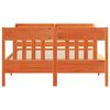 vidaXL Cadre de lit sans matelas cire marron 120x190cm bois pin massif