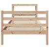 vidaXL Cadre de lit sans matelas 75x190 cm bois de pin massif