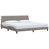 vidaXL Cadre de lit sans matelas Hanko taupe 200x200 cm tissu