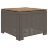 vidaXL Canap&eacute; de jardin 1 place avec coussin look rotin PP Gris clair