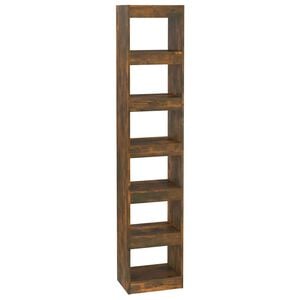 vidaXL Biblioth&egrave;que/S&eacute;parateur de pi&egrave;ce Ch&ecirc;ne fum&eacute; 40x30x198 cm