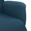 vidaXL Fauteuil inclinable avec repose-pied bleu velours
