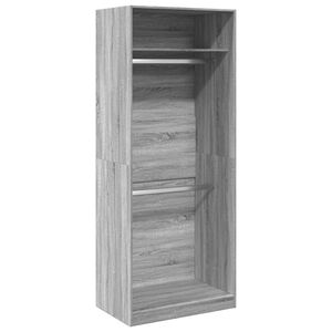vidaXL Garde-robe sonoma gris 80x50x200 cm bois d'ing&eacute;nierie