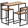 vidaXL Ensemble de salle &agrave; d&icirc;ner 3 pcs Bois de manguier solide