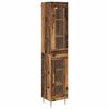 vidaXL Haut Armoire 2 pcs Bois Ancien Verre