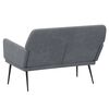 vidaXL Banc Gris fonc&eacute; 108x79x79 cm Velours