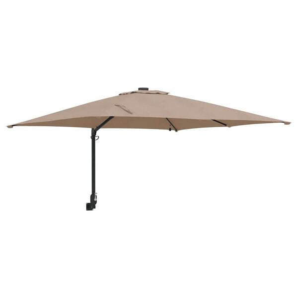 vidaXL Parasol de jardin Taupe 248,5 x 247,5 x 160 cm