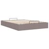 vidaXL Cadre de lit ottoman sans matelas taupe 140x200 cm tissu