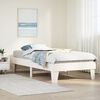 vidaXL Cadre de lit sans matelas blanc 75x190 cm bois de pin massif