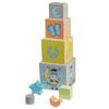 Happy People Blocs empilables en bois Donkey Orange/Jaune/Bleu