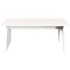 vidaXL Table basse Blanc 80 x 50 x 31 cm Bois massif en pin
