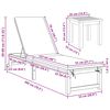 vidaXL Transat Marron 202 x 53 x 89 cm Bois d'Acacia Massif