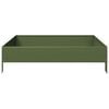vidaXL Lit sur&eacute;lev&eacute; de jardin vert olive 100x100x26 cm acier