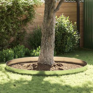 vidaXL Cl&ocirc;ture flexible de pelouse 5 pcs Acier galvanis&eacute; 100x14 cm