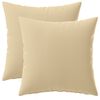 vidaXL Housse de coussin 2 pcs HEERLEN Beige 45 x 45 cm Polyester