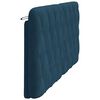 vidaXL Coussin de t&ecirc;te de lit bleu 180 cm velours