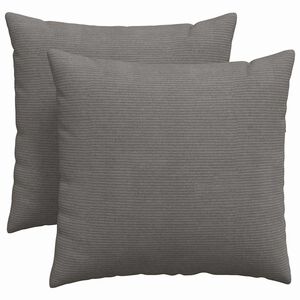 vidaXL Coussins de canap&eacute; 2 pcs Gris clair 45 x 45 cm