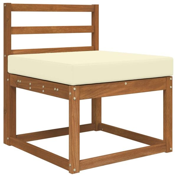 vidaXL Coussin de canap&eacute; d'ext&eacute;rieur Cr&egrave;me 60 x 60 x 8 cm Polyester