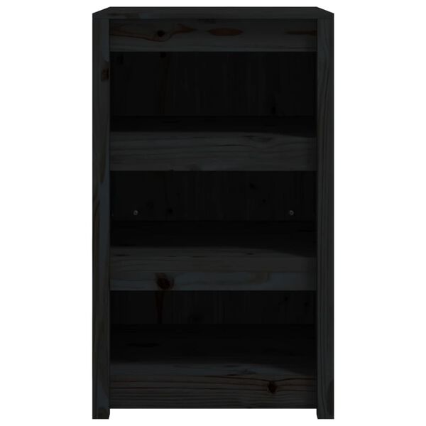 vidaXL Armoire de cuisine d'ext&eacute;rieur MEPPEL noir 55x55x92 cm bois pin massif