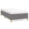 vidaXL Cadre de lit sans matelas gris fonc&eacute; 90x190 cm tissu
