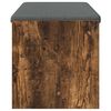 vidaXL Banc d'entr&eacute;e avec coussin Ch&ecirc;ne fum&eacute; 103 x 38 x 40 cm