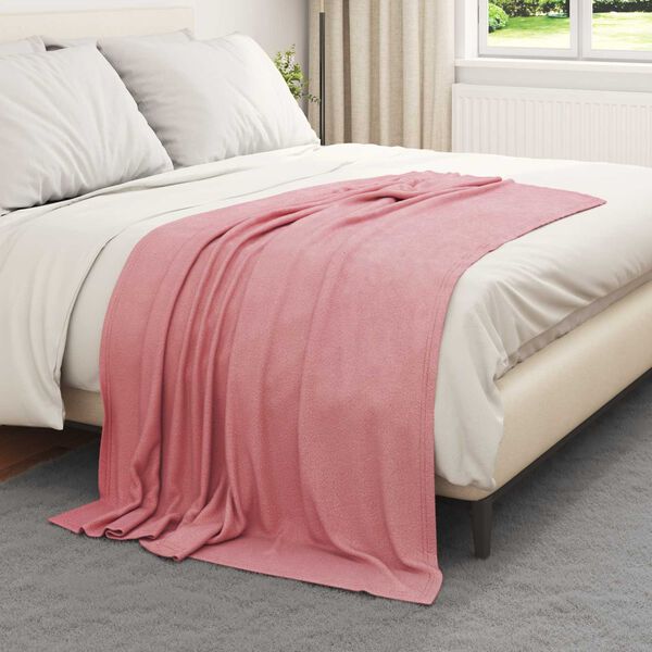 vidaXL Couvertures &agrave; jeter 24 pcs Rose 170 x 130 cm Toison