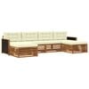 vidaXL Ensemble de canap&eacute;s d'ext&eacute;rieur 6 pc Bois d'Acacia Massif