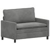 vidaXL Canap&eacute; Gris fonc&eacute; 126 x 81 x 87,5 cm Velours