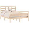 vidaXL Cadre de lit sans matelas bois massif 140x190 cm