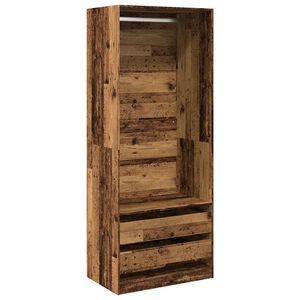 vidaXL Garde-robe vieux bois 80x50x200 cm bois d'ing&eacute;nierie