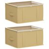 vidaXL Bo&icirc;te de rangement avec fen&ecirc;tre transparente 2 pc Tissu intiss&eacute;
